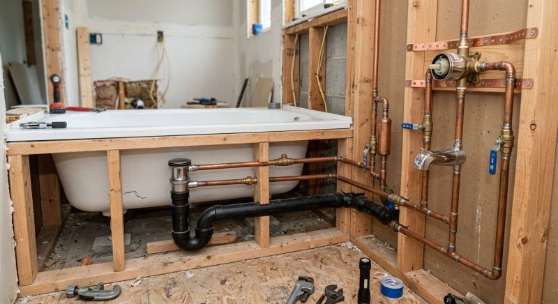 Large Bathtub Installation in Framingham, MA